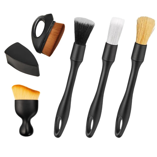 DriftNord Car Interior Brush Set – 5Pcs Detailing Kit for Air Vents & Dashboard Cleaning